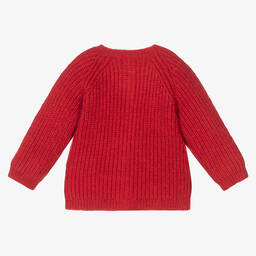 Absorba-Red Knitted Cardigan | Childrensalon Outlet