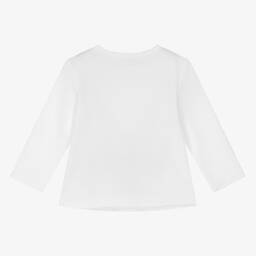 Absorba-White Waffle-Knit Ogranic Cotton Top | Childrensalon Outlet