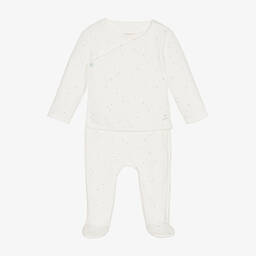 ابسوربا-بيبي غرو قطن جيرسي لون أبيض للأطفال | Childrensalon Outlet