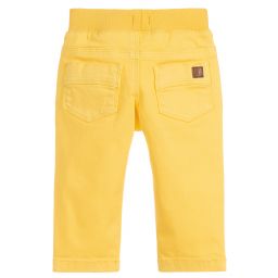 Absorba-Yellow Cotton Trousers | Childrensalon Outlet