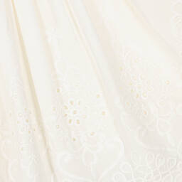 أبويلا تاتا-طقم فستان أطفال بناتي تول مطرز بورود لون عاجي | Childrensalon Outlet