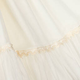 أبويلا تاتا-طقم فستان أطفال بناتي تول ودانتيل لون عاجي | Childrensalon Outlet