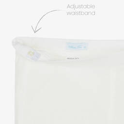 Abuela Tata-Boys Ivory Cotton Shirt & Shorts Set | Childrensalon Outlet