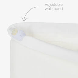 Abuela Tata-Boys Ivory & Pink Cotton Shorts Set | Childrensalon Outlet