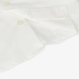 أبويلا تاتا-طقم شورت أطفال ولادي تارتان قطن لون أحمر وعاجي | Childrensalon Outlet