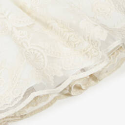 Abuela Tata-فستان تول عاجي أنيق للبنات | Childrensalon Outlet