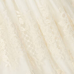 Abuela Tata-Кремово-голубое платье из тюля | Childrensalon Outlet