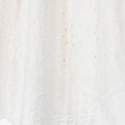 Abuela Tata-Girls Ivory Embroidered Cotton Dress | Childrensalon Outlet