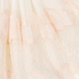Abuela Tata-Girls Ivory & Pink Tulle Dress Set | Childrensalon Outlet