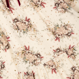 Abuela Tata-Кремово-красное платье в цветочек | Childrensalon Outlet