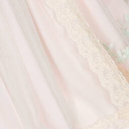Abuela Tata-Girls Pink & Ivory Tulle Dress Set | Childrensalon Outlet