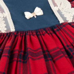 أبويلا تاتا-طقم فستان تارتان لون أحمر | Childrensalon Outlet