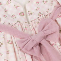 Abuela Tata-Платье из розового хлопка для девочек | Childrensalon Outlet