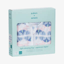 آدين + أناييس-كيس نوم أطفال بناتي قطن موسلين لون أزرق | Childrensalon Outlet