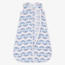 آدين + أناييس-كيس نوم أطفال بناتي قطن موسلين لون أزرق | Childrensalon Outlet