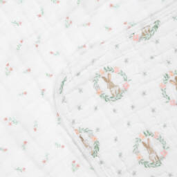 aden + anais-Girls Woven White Cotton Wrap | Childrensalon Outlet