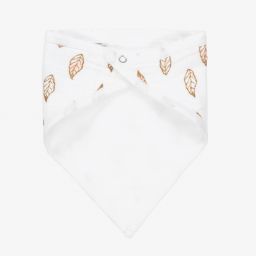 aden + anais-White Leaf Bandana Bib | Childrensalon Outlet
