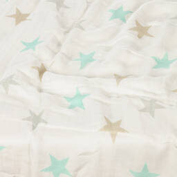 aden + anais-White Muslin Blanket (120cm) | Childrensalon Outlet