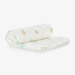 aden + anais-White Muslin Blanket (120cm) | Childrensalon Outlet