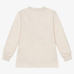 Agatha Ruiz de la Prada-Girls Beige Cotton Sweatshirt Dress | Childrensalon Outlet