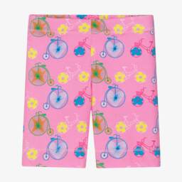 Agatha Ruiz de la Prada-Girls Bicycle Bliss Pink Cotton Shorts | Childrensalon Outlet