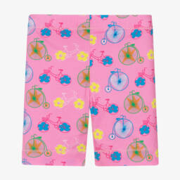 Agatha Ruiz de la Prada-Girls Bicycle Bliss Pink Cotton Shorts | Childrensalon Outlet