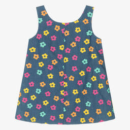 Agatha Ruiz de la Prada-Girls Blue Floral Chambray Dress | Childrensalon Outlet