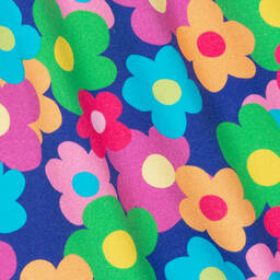 Agatha Ruiz de la Prada-Girls Blue Floral Cotton Dress | Childrensalon Outlet