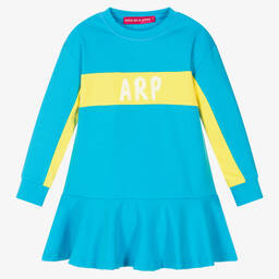 Agatha Ruiz de la Prada-Girls Blue Milano Jersey Dress | Childrensalon Outlet