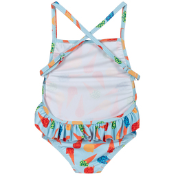 Agatha Ruiz de la Prada-Girls Blue Printed Swimsuit | Childrensalon Outlet