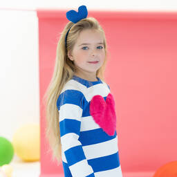 Agatha Ruiz de la Prada-Платье в голубую полоску и колготки для девочек | Childrensalon Outlet
