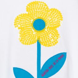 Agatha Ruiz de la Prada-Girls Blue & White Floral Dress | Childrensalon Outlet