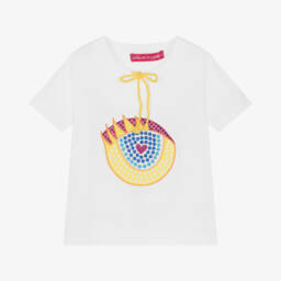 Agatha Ruiz de la Prada-Girls Cotton Top with Eye Design | Childrensalon Outlet