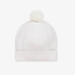 Agatha Ruiz de la Prada-Girls Cream Knit Hat & Scarf Duo | Childrensalon Outlet