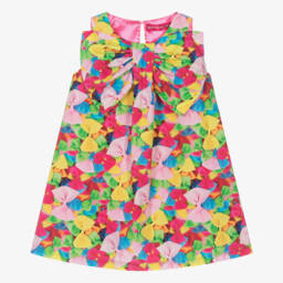 Agatha Ruiz de la Prada-Girls Delightful Cotton Bow Frock | Childrensalon Outlet