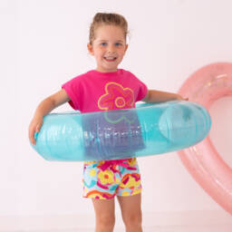 Agatha Ruiz de la Prada-Комплект розовых хлопковых шорт с цветочным узором для девочек | Childrensalon Outlet