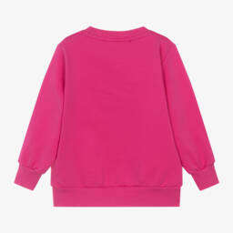 اجاثا رويز دي لا برادا-سويتشيرت بطبعة ورود قطن لون زهري للبنات | Childrensalon Outlet