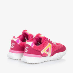 Agatha Ruiz de la Prada-Girls Fuchsia Fleece Shoes | Childrensalon Outlet