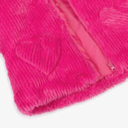 Agatha Ruiz de la Prada-Girls Fuchsia Hooded Faux Fur Jacket | Childrensalon Outlet