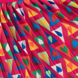 Agatha Ruiz de la Prada-Girls Fuchsia Pleated Heart Dress | Childrensalon Outlet