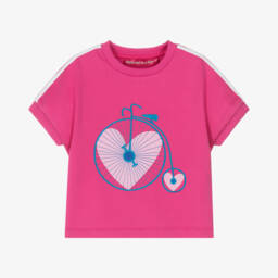 Agatha Ruiz de la Prada-Girls Fuchsia Wheel Tee | Childrensalon Outlet
