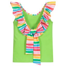 Agatha Ruiz de la Prada-Girls Green Cotton Top | Childrensalon Outlet