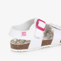 Agatha Ruiz de la Prada-Girls Ivory Blossomed Buckle Shoes | Childrensalon Outlet