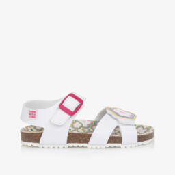 Agatha Ruiz de la Prada-Girls Ivory Blossomed Buckle Shoes | Childrensalon Outlet