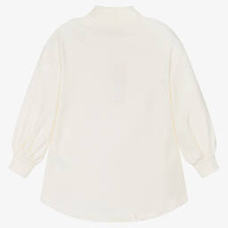 Agatha Ruiz de la Prada-Girls Ivory Cotton Star Sweatshirt | Childrensalon Outlet