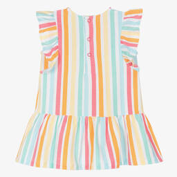 Agatha Ruiz de la Prada-Girls Multicolour Stripe Cotton Dress | Childrensalon Outlet