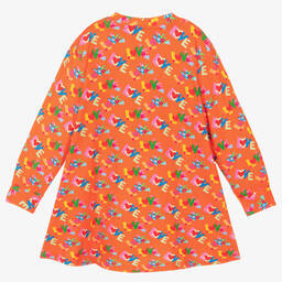 Agatha Ruiz de la Prada-Girls Orange Cotton Dress | Childrensalon Outlet