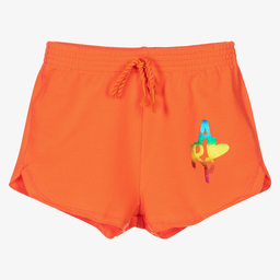 Agatha Ruiz de la Prada-Girls Orange Cotton Shorts | Childrensalon Outlet