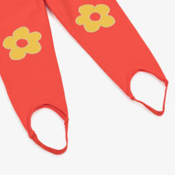Agatha Ruiz de la Prada-Girls Orange Cotton Stirrup Leggings | Childrensalon Outlet