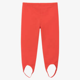 Agatha Ruiz de la Prada-Girls Orange Cotton Stirrup Leggings | Childrensalon Outlet